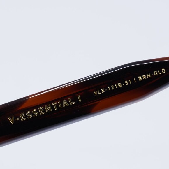 Valentino V-ESSENTIAL I VLX-121B Eyeglasses Brown Swirl 51mm Square Frame - Picture 9 of 10
